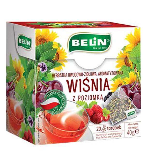 Belin Herbatka owocowo ziołowa wiśnia z poziomką 20 x 2 g cena