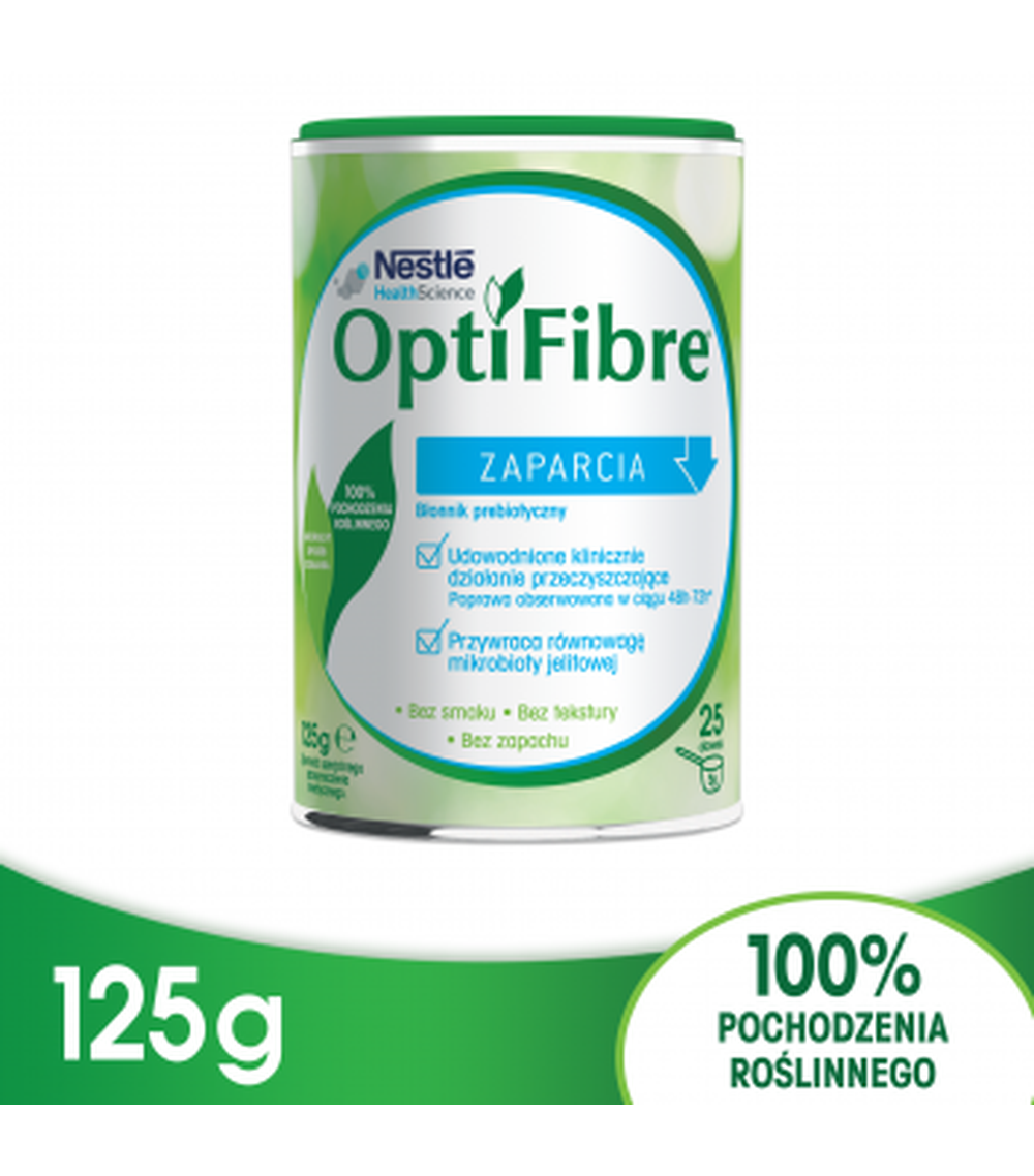 Nestle OptiFibre ZAPARCIA Błonnik prebiotyczny, 125 g