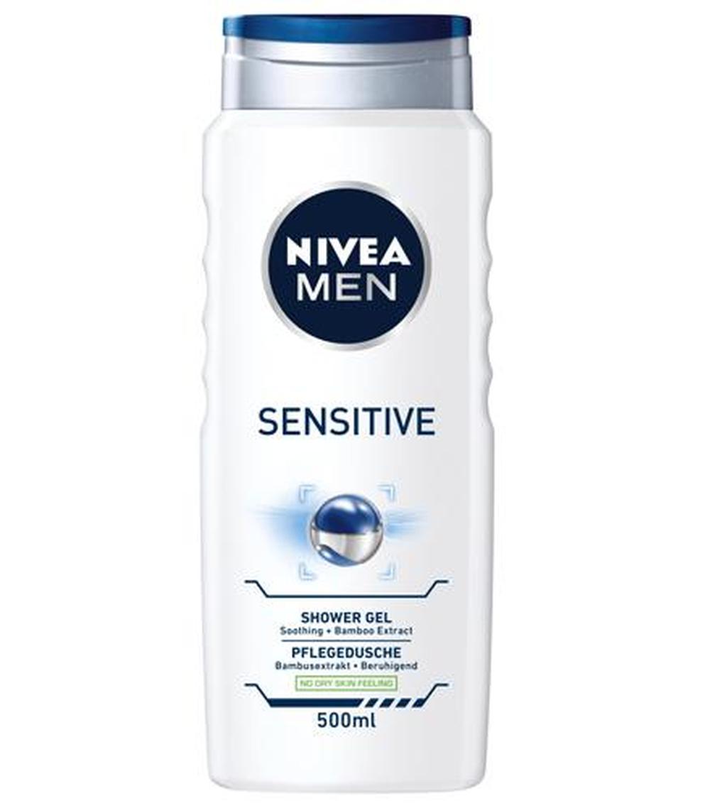 Nivea Men Sensitive Żel pod prysznic do ciała, twarzy i włosów, 500 ml