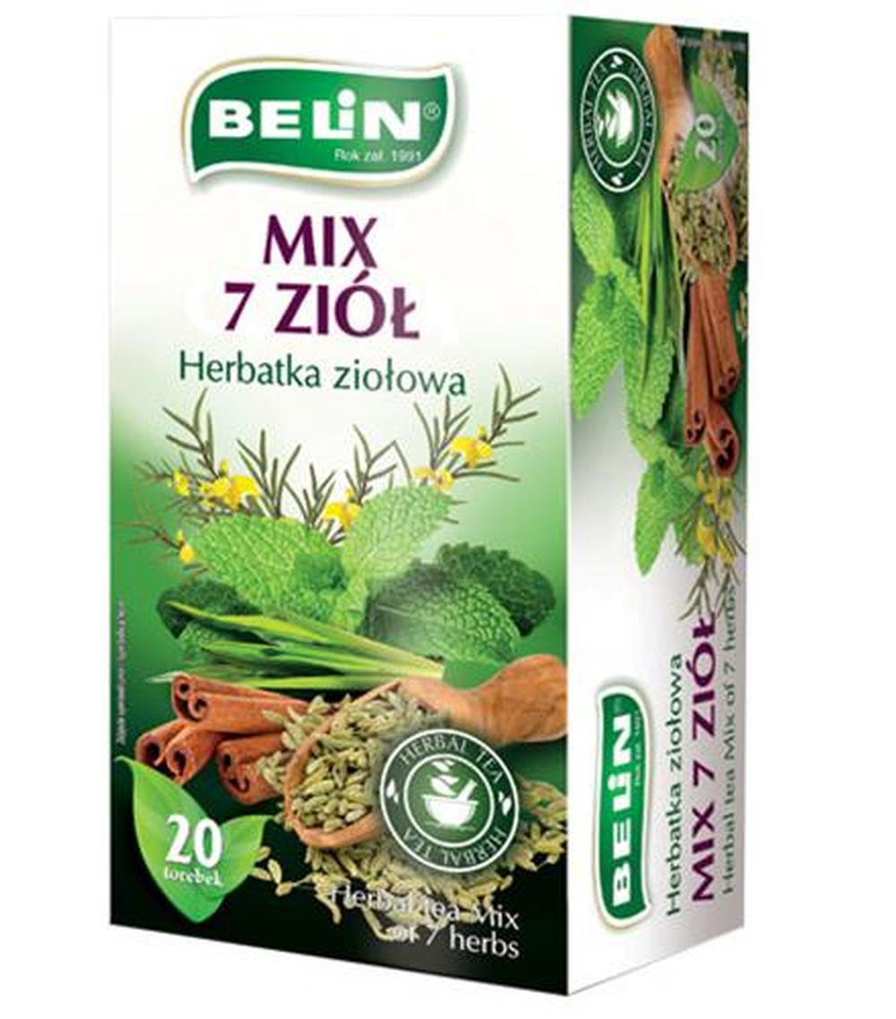 Belin Herbatka ziołowa mix 7 ziół, 20 x 1,8 g, cena, wskazania, właściwości