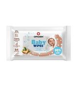Opharm Baby Wipes Sweet almond oil chusteczki nawilżane, 64 sztuki