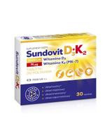 Sundovit D3+K2 na odporność - 30 tabl. - cena, opinie, dawkowanie