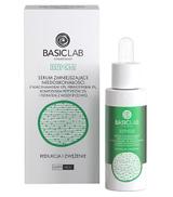 BasicLab Cosmetology Esteticus Serum zmniejszające niedoskonałości z Niacynamidem 10%, Prebiotykiem 5%, kompleksem peptydów 2% i filtratem z wody ryżowej Redukcja i Zwężenie, 30 ml