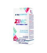 Allnutrition Zinc Strawberry Mint, 120 pastylek - ważny do 2025-09-01