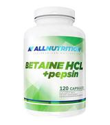 Allnutrition Betaine HCL + Pepsin, 120 kaps., cena, opinie, dawkowanie