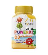 Żelki Puwerki D3 Odporność z acerolą, 150 g, cena, opinie, właściwości