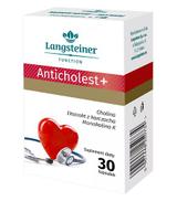 LANGSTEINER Anticholest+, 30 kaps., cena, opinie, właściwości