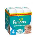 Pampers Active Baby 4 Maxi Pieluchy, 9-14 kg, 180 sztuk