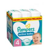 Pampers Active Baby 4 Maxi Pieluchy 9-14 kg, 180 sztuk