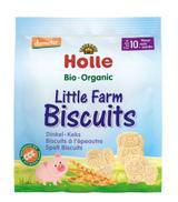 Holle Bio keksy orkiszowe mała farma bio demeter dla niemowląt od 10. miesiąca, 100 g, cena, opinie, składniki