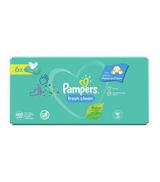 Pampers Fresh Clean chusteczki nawilżane, 6 x 80 szt., cena, opinie, skład