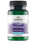 Swanson Cynk Pikolinian 22 mg, 60 kapsułek