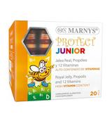 Marnys Protect Junior Mleczko pszczele propolis i 12 witamin, 20 fiolek cena, właściwości, dawkowanie