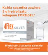 4FLEX SILVER Kolagen nowej generacji - 30 sasz. Kolagen, wapń i witamina D.
