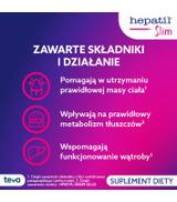 HEPATIL SLIM, Wsparcie dla wątroby i utrzymania prawidłowej masy ciała, 60 tabletek