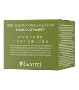 Nacomi Rich&Comfy Regeneration Maseczka do twarzy Awokado, 40 ml