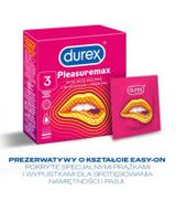 DUREX PLEASUREMAX Prezerwatywy prążkowane z wypustkami, 3 sztuki