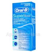 ORAL-B SUPER FLOSS Nić dentystyczna do aparatów ortodontycznych - 50 odcin.