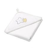 Babyono Okrycie kąpielowe frotte-ręcznik z kapturkiem biały 76 cm x 76 cm 141/07, 1 szt., cena, opinie, wskazania