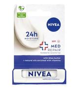 Nivea, Med Repair, pielęgnująca pomadka do ust, SPF15, 4,8 g