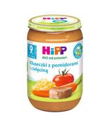 HiPP BIO od pokoleń, Kluseczki z pomidorami i cielęciną, po 9. m-cu, 220 g, cena, opinie, składniki