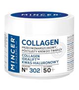 Mincer Collagen Pharma N° 302 Przeciwzmarszczkowy półtłusty krem do twarzy 50+ - 50 ml - cena ,opinie, wskazania