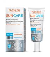FLOS-LEK SUN CARE Krem ochronny przeciwzmarszczkowy SPF30 - 30 ml - skóra sucha, wrażliwa, dojrzała - cena, właściwości, opinie