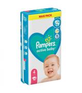 Pampers Pieluchy Active Baby rozmiar 4, 58 sztuk pieluszek - cena, opinie, wskazania