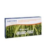 Biocard Celiac Test Domowy test na nietolerancje glutenu, 1 sztuka