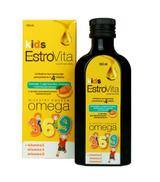 EstroVita Kids Omega 3-6-9 Dla dzieci o smaku pomarańczowo bananowym, 150 ml, cena, opinie, właściwości