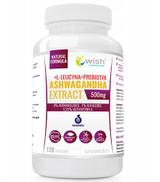 Wish Ashwagandha Ekstrakt 500 mg -120 kaps. - cena, opinie, dawkowanie