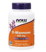 Now Foods D-Mannose 500 mg - 120 kaps. Na układ moczowy - cena, opinie, właściwości