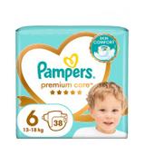 Pampers Pieluchy Premium Care rozmiar 6, 38 sztuk pieluszek