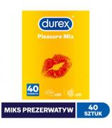 Durex Pleasure Mix Prezerwatywy, 40 sztuk