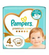 Pampers Pieluchy Premium Care rozmiar 4, 68 sztuk pieluszek