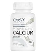 OstroVit Vitamin D3 + K2 Calcium - 90 tabl. - cena, opinie, właściwości