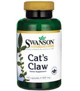 SWANSON Cat's Claw 500 mg - 100 kaps.