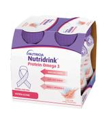 Nutridrink Protein Omega-3, o rześkim smaku mango-brzoskwinia, 4 x 125 ml - ważny do 2025-08-03
