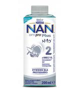 Nestle Nan Optipro Plus 2 HMO Mleko następne w płynie dla niemowląt powyżej 6. miesiąca 200 ml