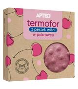 Apteo Termofor z pestek wiśni w różowym pokrowcu, 1 sztuka