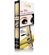 Delia Big Big Volume Lashes Set! Mascara Eye Booster Volume Lashes + Eye pensil black - 14 ml + 1 szt. - cena, opinie, stosowanie