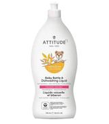 Attitude Baby Sensitive Home Cleaning Płyn do mycia naczyń dla niemowląt, 700 ml, cena, wskazania, właściwości
