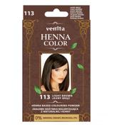 Venita Henna Color, ziołowa odżywka koloryzująca z naturalnej henny, 113 Jasny Brąz, 25 g