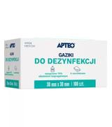 Apteo gaziki do dezynfekcji 30 mm x 30 mm, 100 sztuk