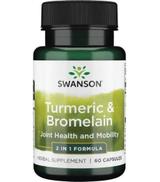 SWANSON Full Spectrum Turmeric & Bromelaina - 60 kaps.