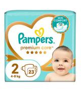 Pampers Pieluchy Premium Care rozmiar 2, 23 sztuki pieluszek