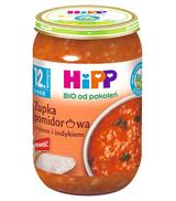 Hipp Bio Zupka pomidorowa z ryżem i indykiem po 12. miesiącu, 250 g, cena, opinie, wskazania