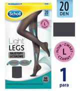 SCHOLL LIGHT LEGS Rajstopy uciskowe/kompresyjne czarne 20 DEN rozmiar L - 1 szt.
