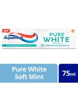 Aquafresh Pure White Soft Mint Pasta do zębów z fluorkiem - 75 ml - cena, opinie, stosowanie