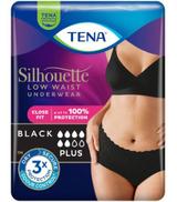 TENA Silhouette Plus majtki chłonne z niskim stanem, Black, rozmiar M, 12 sztuk